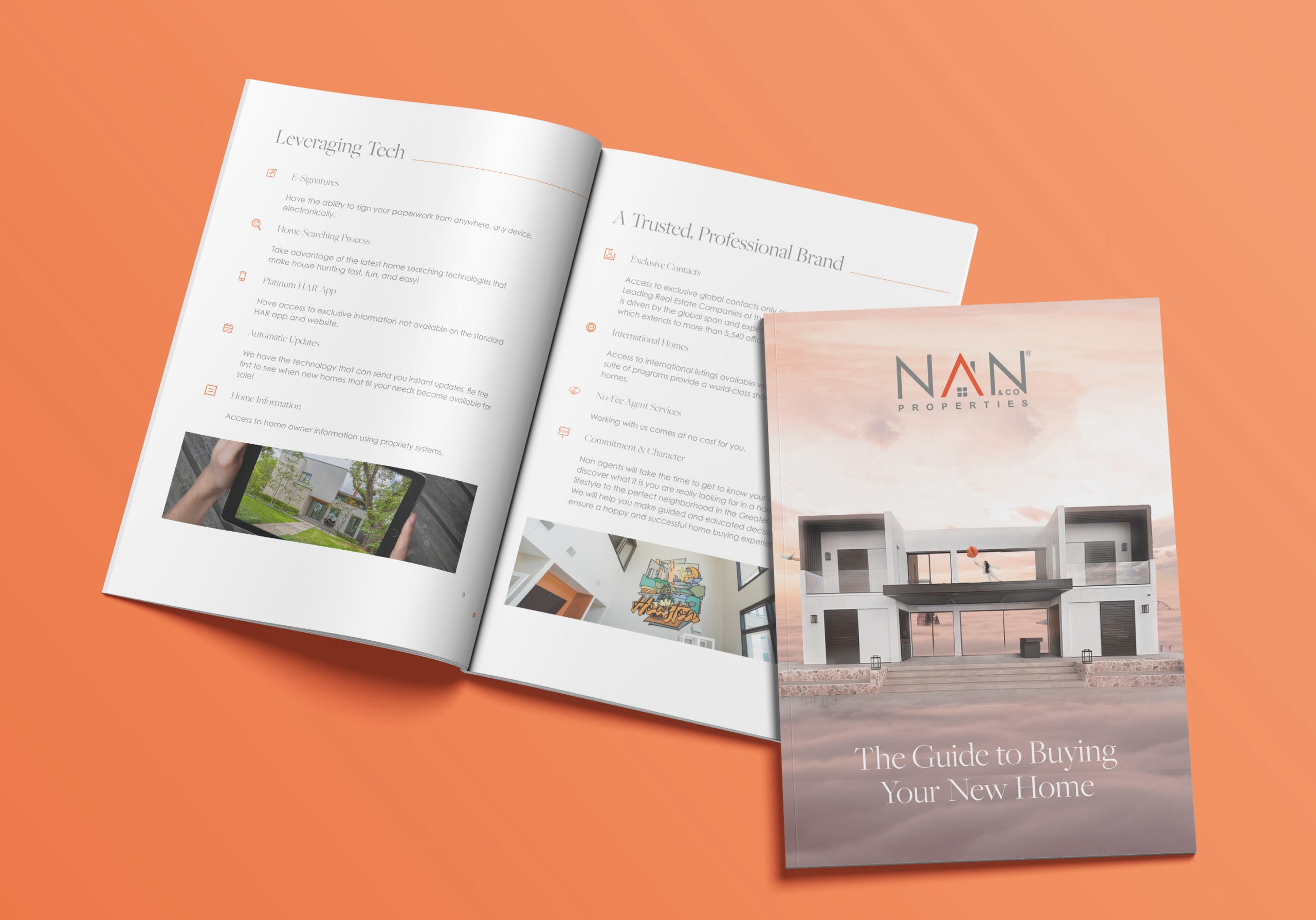 Example of a real estate flyer for offline marketing.