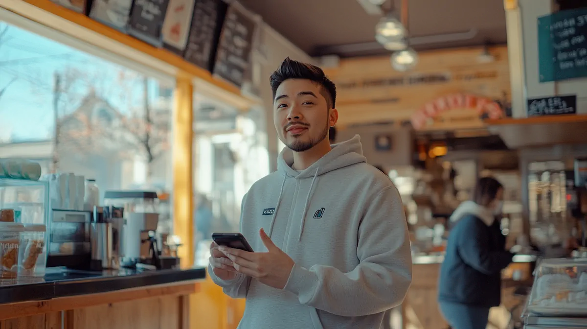 Business owner responding to customer reviews on multiple platforms