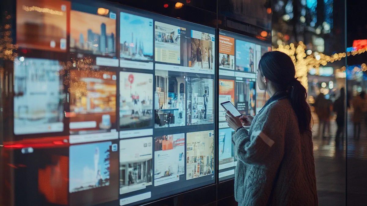 Social media advertising dashboard showing local campaign performance