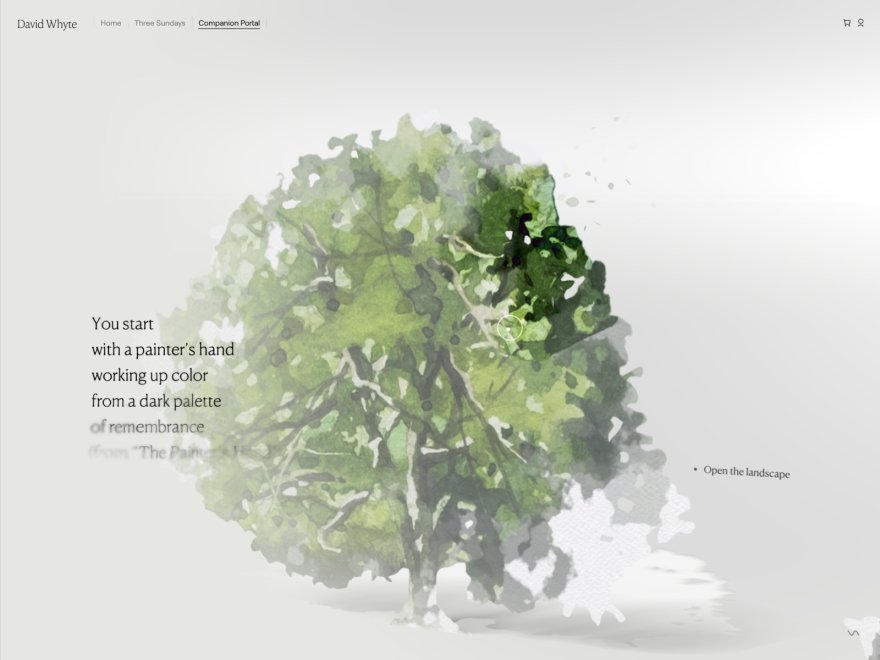 Immersive Garden Website